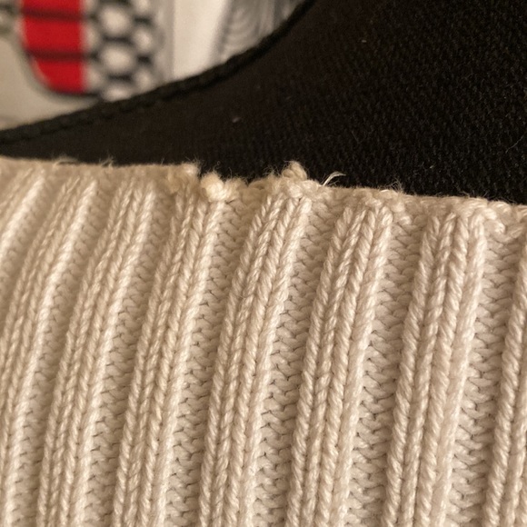 Vintage Ralph Lauren Black/White Cotton Sweater - Picture 8 of 11